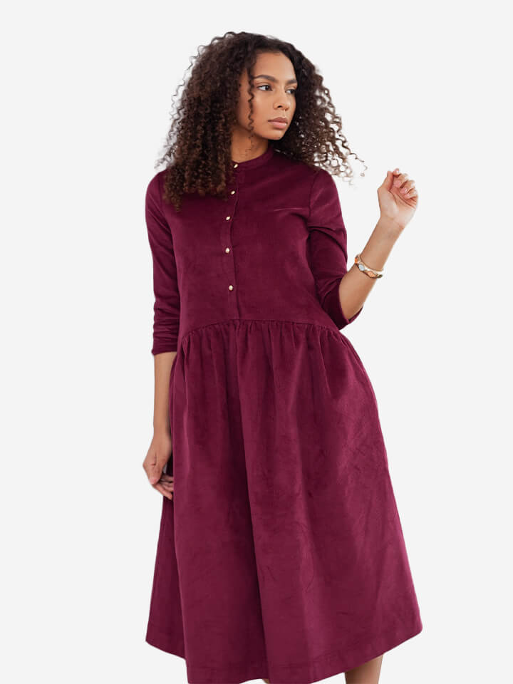 Home Meena dress maroon
